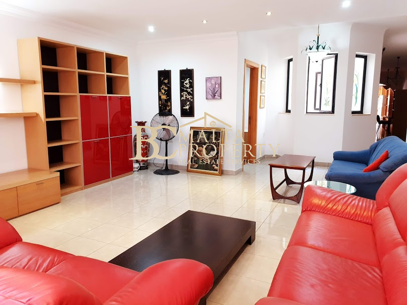 Birkirkara (Old Church area) 3 Bedroom / 2 Bathroom Elevated Ground Maisonette with a very Large Backyard