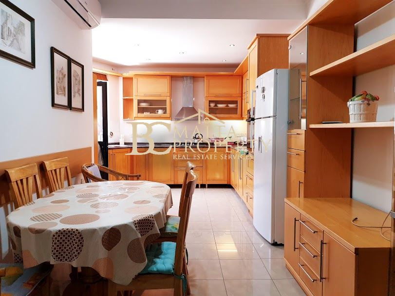 Birkirkara (Old Church area) 3 Bedroom / 2 Bathroom Elevated Ground Maisonette with a very Large Backyard