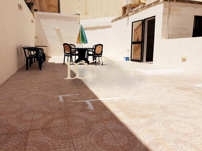 Birkirkara (Old Church area) 3 Bedroom / 2 Bathroom Elevated Ground Maisonette with a very Large Backyard