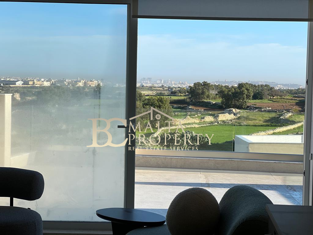 Siggiewi New Highly Modern Furnished 1 Bedroom Penthouse with Country Views