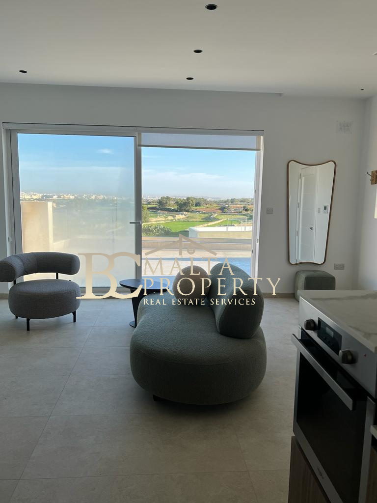 Siggiewi New Highly Modern Furnished 1 Bedroom Penthouse with Country Views