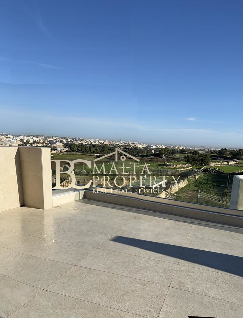 Siggiewi New Highly Modern Furnished 1 Bedroom Penthouse with Country Views