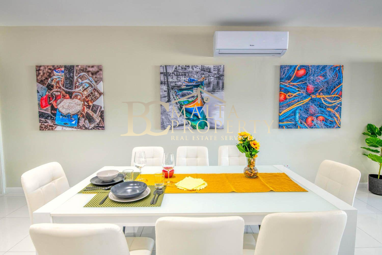 St Julians Spinola behind BNF Bank 3 Double Bedroom / 3 Bathroom Penthouse with Garage