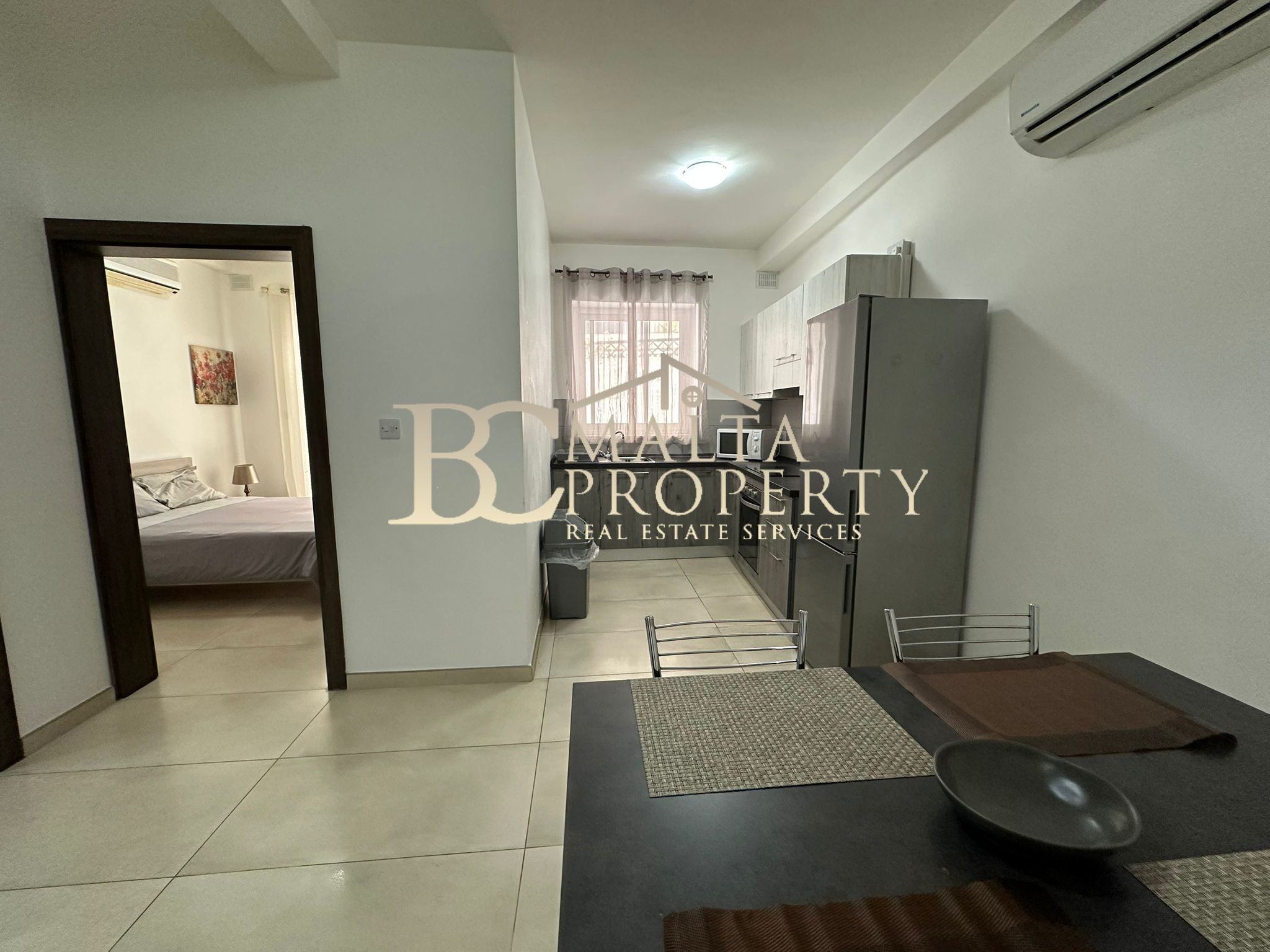 Sliema 1 Bedroom Apartment with Spacious Backyard side street with Surfside